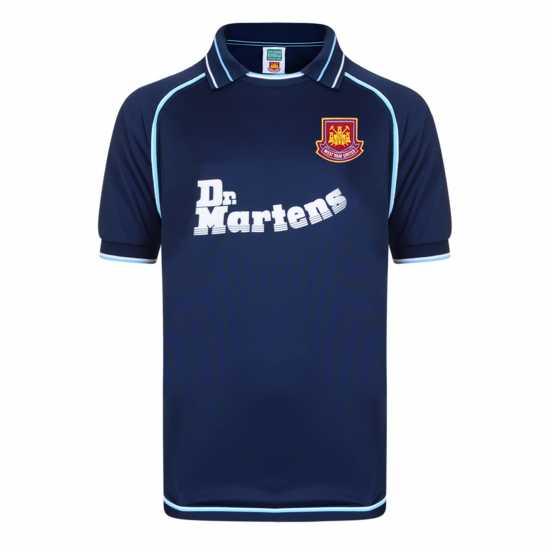 Футболни тренировъчни горнища Score Draw West Ham United Retro Away Shirt 00 Adults Score Draw West Ham United Retro Away Shirt 00 Adults Футболни тренировъчни горнища