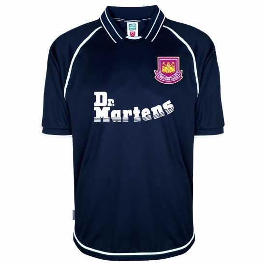 Футболни тренировъчни горнища Score Draw West Ham United Retro Away Shirt 00 Adults Score Draw West Ham United Retro Away Shirt 00 Adults Футболни тренировъчни горнища