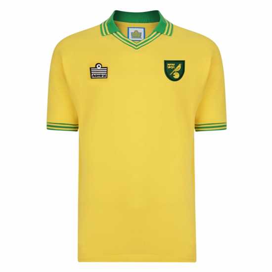 Домакинска Футболна Фланелка Norwich City Retro Home Shirt 1978 Adults Домакинска Футболна Фланелка Norwich City Retro Home Shirt 1978 Adults