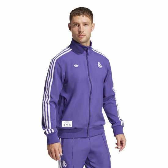 Adidas Real Madrid Terraces Icon Tracksuit Top Adidas Real Madrid Terraces Icon Tracksuit Top