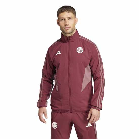 Футболни тренировъчни якета Adidas Bayern Anthem Jacket 2023 2024 Adults Adidas Bayern Anthem Jacket 2023 2024 Adults Футболни тренировъчни якета