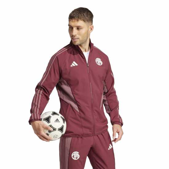 Футболни тренировъчни якета Adidas Bayern Anthem Jacket 2023 2024 Adults Adidas Bayern Anthem Jacket 2023 2024 Adults Футболни тренировъчни якета