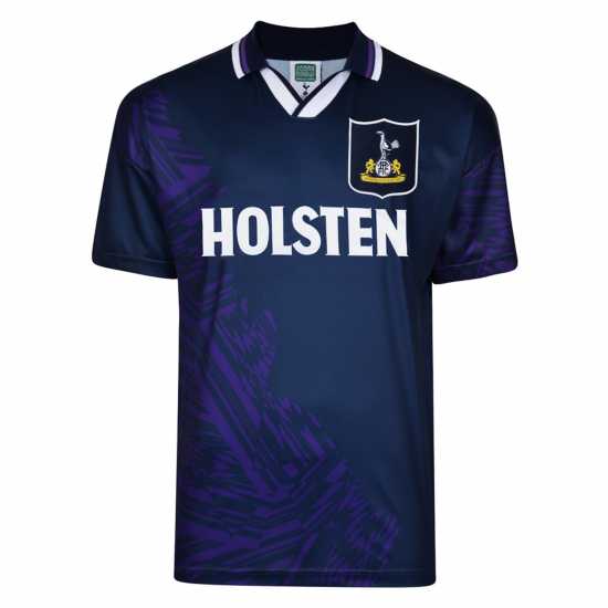 Футболни тренировъчни горнища Score Draw Tottenham Hotspur Retro Away Shirt 94 Adults Score Draw Tottenham Hotspur Retro Away Shirt 94 Adults Футболни тренировъчни горнища