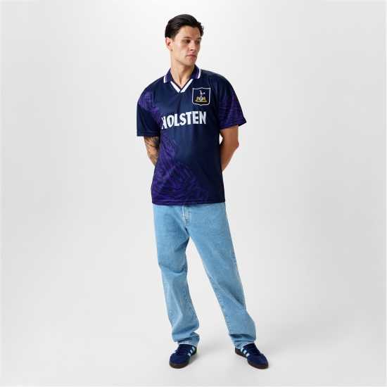 Футболни тренировъчни горнища Score Draw Tottenham Hotspur Retro Away Shirt 94 Adults Score Draw Tottenham Hotspur Retro Away Shirt 94 Adults Футболни тренировъчни горнища