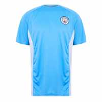 Source Lab Manchester City Poly T-Shirt Adults  