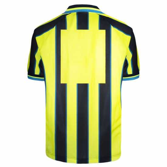 Футболни тренировъчни горнища Score Draw Manchester City Retro Away Shirt 1999 Adults Score Draw Manchester City Retro Away Shirt 1999 Adults Футболни тренировъчни горнища
