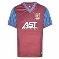 Score Draw Домакинска Футболна Фланелка Aston Villa Retro Home Shirt 98 Adults Score Draw Домакинска Футболна Фланелка Aston Villa Retro Home Shirt 98 Adults