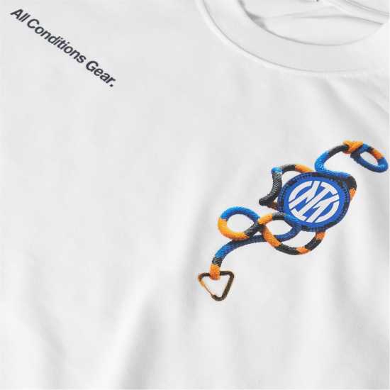 Nike Men's Inter Milan Licensed Short Sleeve T-Shirt White/Blue Nike Men's Inter Milan Licensed Short Sleeve T-Shirt White/Blue