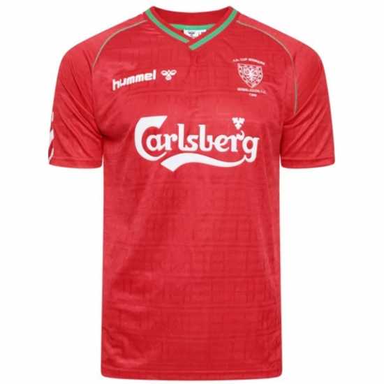 Hummel Afc Wimbledon 1988 Retro Away Shirt Adults  Футболни тренировъчни горнища