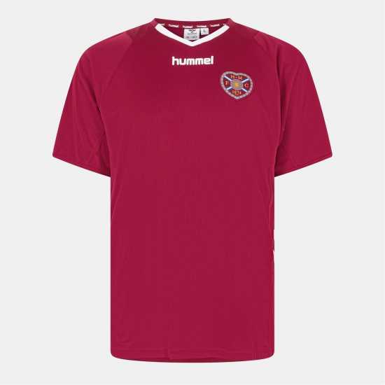 Hummel Домакинска Футболна Фланелка Hearts Retro Home Shirt 2005 2006 Adults Hummel Домакинска Футболна Фланелка Hearts Retro Home Shirt 2005 2006 Adults