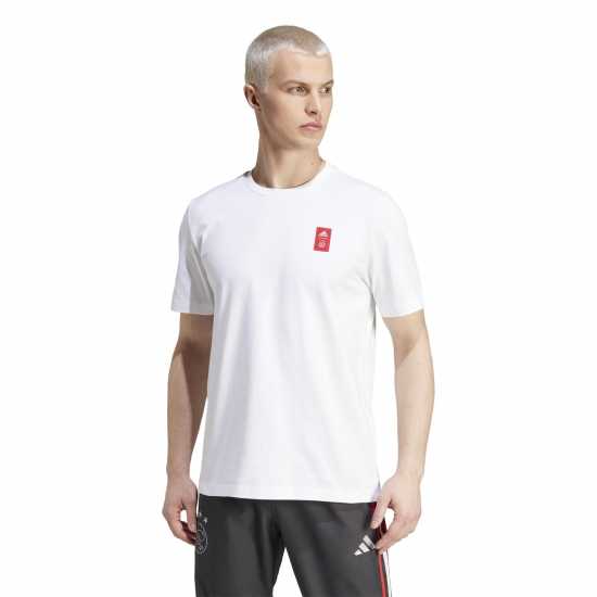 Adidas Ajax Amsterdam Cycling Graphic T-Shirt Adults Adidas Ajax Amsterdam Cycling Graphic T-Shirt Adults
