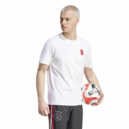 Adidas Ajax Amsterdam Cycling Graphic T-Shirt Adults Adidas Ajax Amsterdam Cycling Graphic T-Shirt Adults
