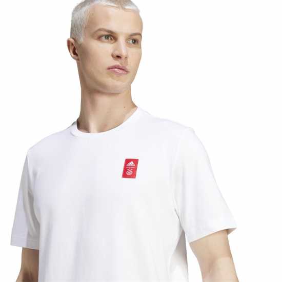 Adidas Ajax Amsterdam Cycling Graphic T-Shirt Adults Adidas Ajax Amsterdam Cycling Graphic T-Shirt Adults