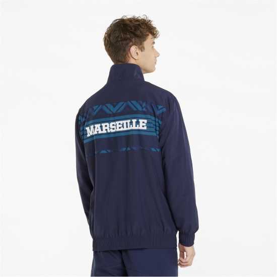 Puma Мъжко Яке Olympique De Marseille Pre Match Jacket Mens  - Дамски суичъри и блузи с качулки