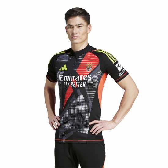 Всекидневно футболно облекло Adidas Benfica Short Sleeve Goalkeeper Shirt 2024 2025 Adults Adidas Benfica Short Sleeve Goalkeeper Shirt 2024 2025 Adults Всекидневно футболно облекло
