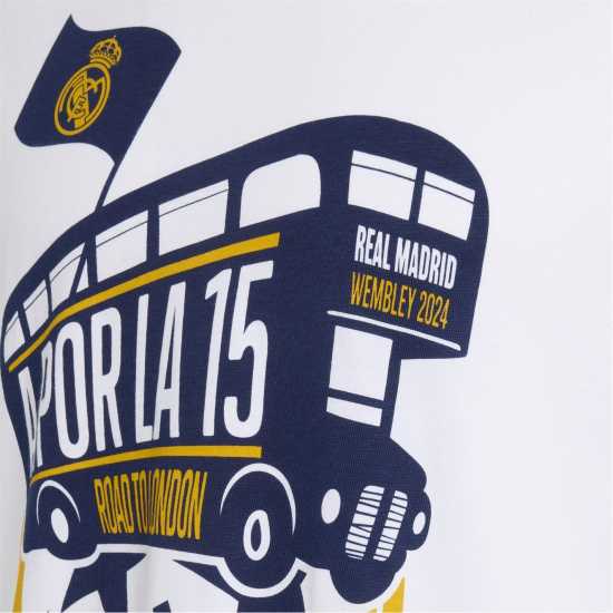 Adidas Men's Real Madrid League Winners Short-Sleeve T-Shirt  