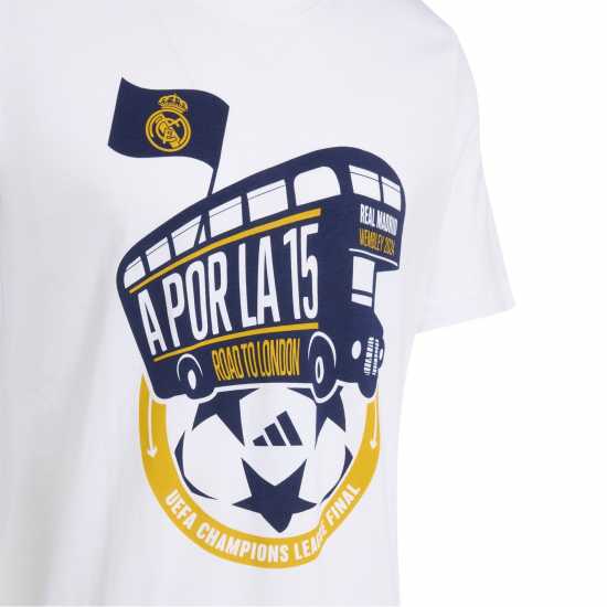 Adidas Men's Real Madrid League Winners Short-Sleeve T-Shirt  