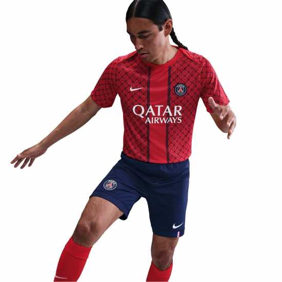 Всекидневно футболно облекло Nike Paris Saint-Germain Pre Match Away Shirt 2025 2026 Adults Nike Paris Saint-Germain Pre Match Away Shirt 2025 2026 Adults Всекидневно футболно облекло