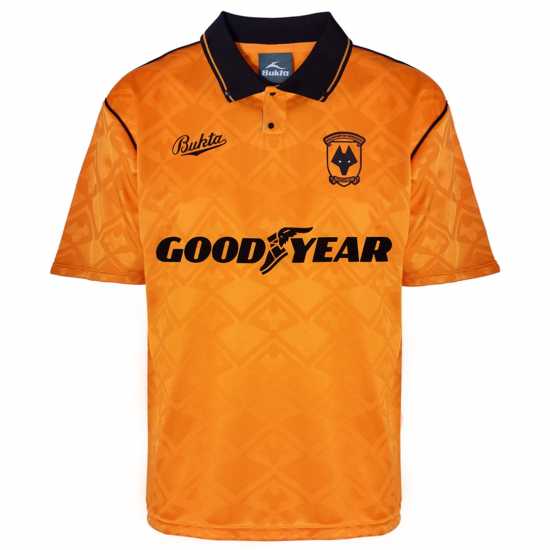 Футболни тренировъчни горнища Домакинска Футболна Фланелка Score Draw Wolverhampton Wanderers 1993 Retro Home Shirt Adults Домакинска Футболна Фланелка Score Draw Wolverhampton Wanderers 1993 Retro Home Shirt Adults Футболни тренировъчни горнища