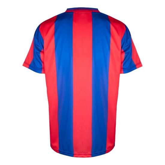 Домакинска Футболна Фланелка Score Draw Crystal Palace Retro Home Shirt 1990 Mens  