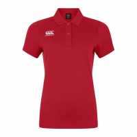 Детска Блуза С Яка Canterbury Club Dry Polo Shirt Juniors Червено Детски тениски и фланелки