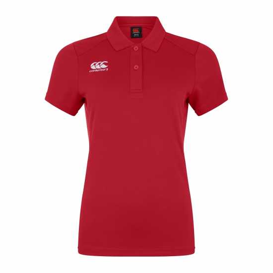 Детска Блуза С Яка Canterbury Club Dry Polo Shirt Juniors Червено Детски тениски и фланелки