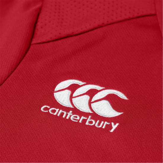 Детска Блуза С Яка Canterbury Club Dry Polo Shirt Juniors Червено Детски тениски и фланелки