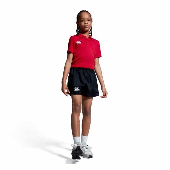 Детска Блуза С Яка Canterbury Club Dry Polo Shirt Juniors Червено Детски тениски и фланелки