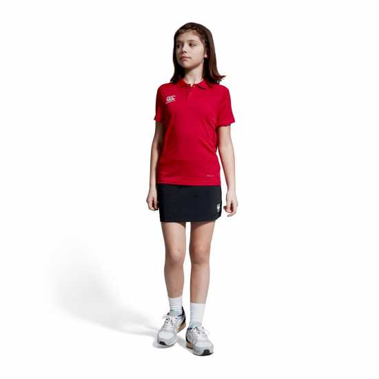 Детска Блуза С Яка Canterbury Club Dry Polo Shirt Juniors Червено Детски тениски и фланелки