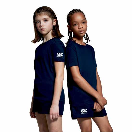 Canterbury Club Plain Short-Sleeve Performance T-Shirt Navy 