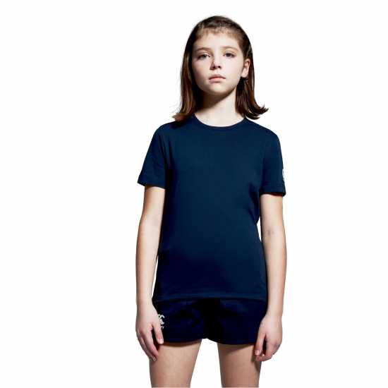 Canterbury Club Plain Short-Sleeve Performance T-Shirt Navy 