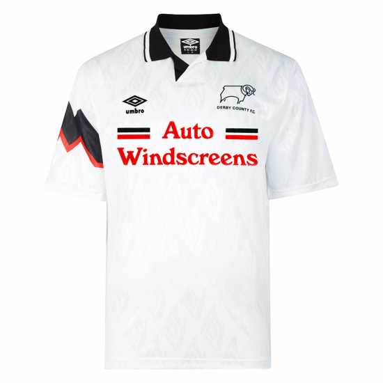 Футболни тренировъчни горнища Домакинска Футболна Фланелка Score Draw Derby County 1992 Retro Home Shirt Adults Домакинска Футболна Фланелка Score Draw Derby County 1992 Retro Home Shirt Adults Футболни тренировъчни горнища