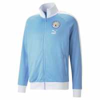 Puma Мъжко Яке Manchester City T7 Jacket Mens Blue/White Футболни тренировъчни якета
