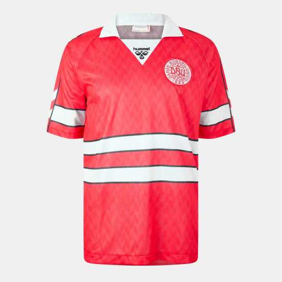 Футболни тренировъчни горнища Hummel Домакинска Футболна Фланелка Denmark Retro Home Shirt 1988 Adults Hummel Домакинска Футболна Фланелка Denmark Retro Home Shirt 1988 Adults Футболни тренировъчни горнища