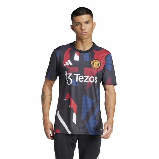 Adidas Manchester United Prematch Shirt 2024 2025 Adults  