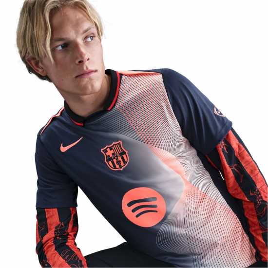 Всекидневно футболно облекло Nike Barcelona Third Pre Match Shirt 2025 2026 Mens Nike Barcelona Third Pre Match Shirt 2025 2026 Mens Всекидневно футболно облекло