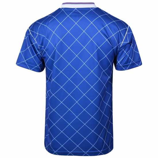 Футболни тренировъчни горнища Score Draw Chelsea Football Club 1988 Retro Shirt Adults Score Draw Chelsea Football Club 1988 Retro Shirt Adults Футболни тренировъчни горнища