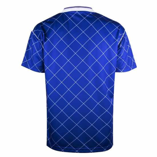 Футболни тренировъчни горнища Score Draw Chelsea Football Club 1988 Retro Shirt Adults Score Draw Chelsea Football Club 1988 Retro Shirt Adults Футболни тренировъчни горнища
