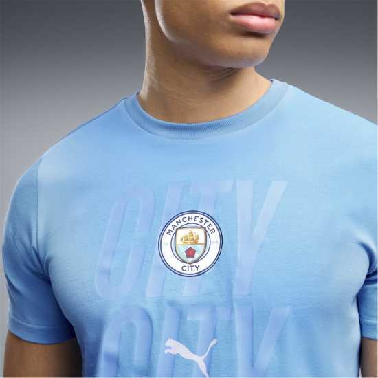 Puma Мъжка Риза Manchester City Culture T-Shirt Mens Puma Мъжка Риза Manchester City Culture T-Shirt Mens