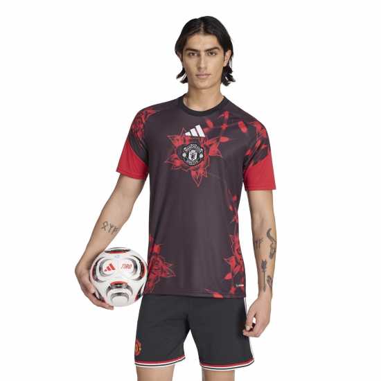 Adidas Manchester United Pre Match Shirt 2026/27 Mens Adidas Manchester United Pre Match Shirt 2026/27 Mens
