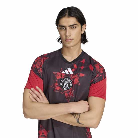Adidas Manchester United Pre Match Shirt 2026/27 Mens Adidas Manchester United Pre Match Shirt 2026/27 Mens