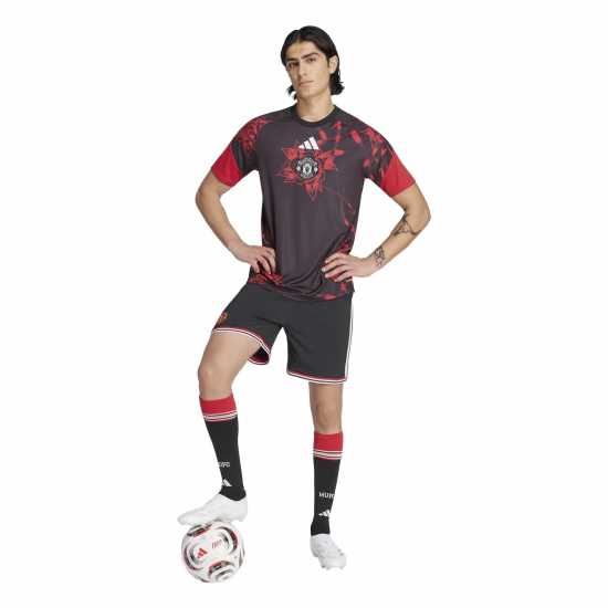 Adidas Manchester United Pre Match Shirt 2026/27 Mens Adidas Manchester United Pre Match Shirt 2026/27 Mens