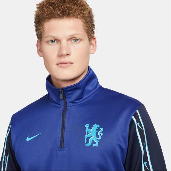 Nike Мъжко Горнище Полу-Цип Chelsea Repeat Half Zip Top Mens  Футболни тренировъчни якета