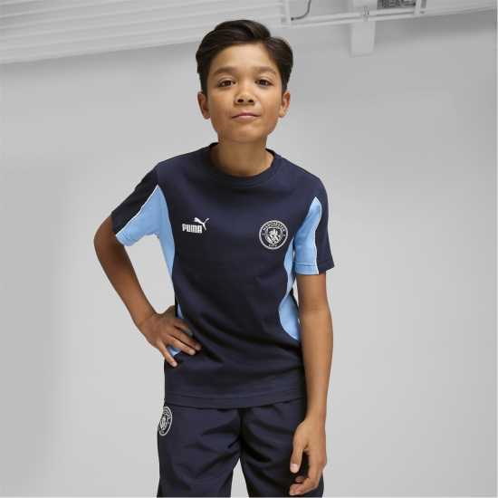 Puma Manchester City Football Archive T-Shirt Juniors  Детски тениски и фланелки