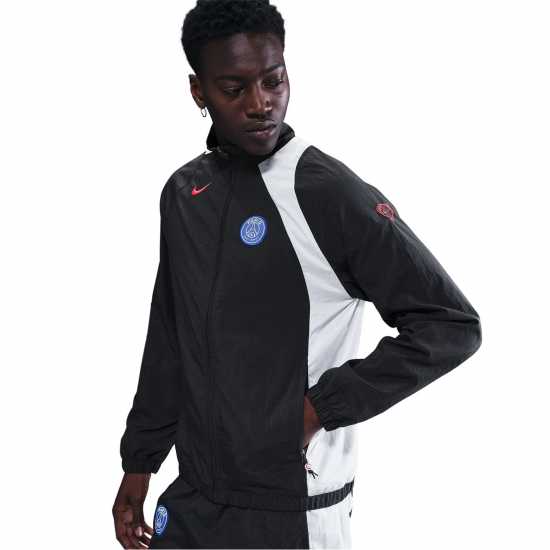 Футболни тренировъчни якета Nike Мъжко Спортно Горнище Psg T90 Tracksuit Jacket Mens Nike Мъжко Спортно Горнище Psg T90 Tracksuit Jacket Mens Футболни тренировъчни якета