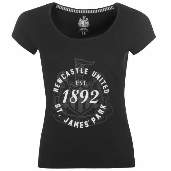 Дамски тениски и фланелки Team Дамска Тениска Newcastle United Fc 1892 T Shirt Ladies Black Team Дамска Тениска Newcastle United Fc 1892 T Shirt Ladies Black Дамски тениски и фланелки
