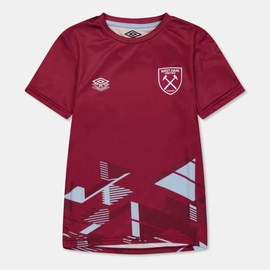 Umbro Kids' West Ham Licence Short-Sleeve T-Shirt  