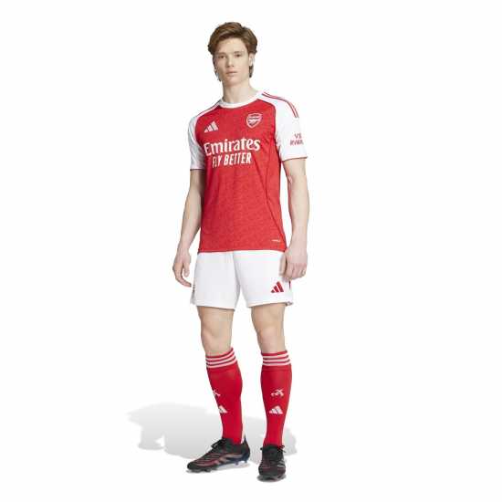 Футболни тренировъчни долнища Adidas Arsenal Home Shorts 2025 2026 Adults Adidas Arsenal Home Shorts 2025 2026 Adults Футболни тренировъчни долнища