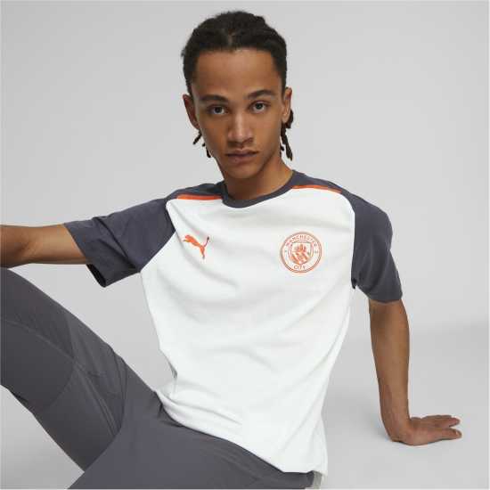 Puma Мъжка Риза Mcfc Casuals Tee T-Shirt Mens Puma White 