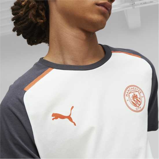 Puma Мъжка Риза Mcfc Casuals Tee T-Shirt Mens Puma White 